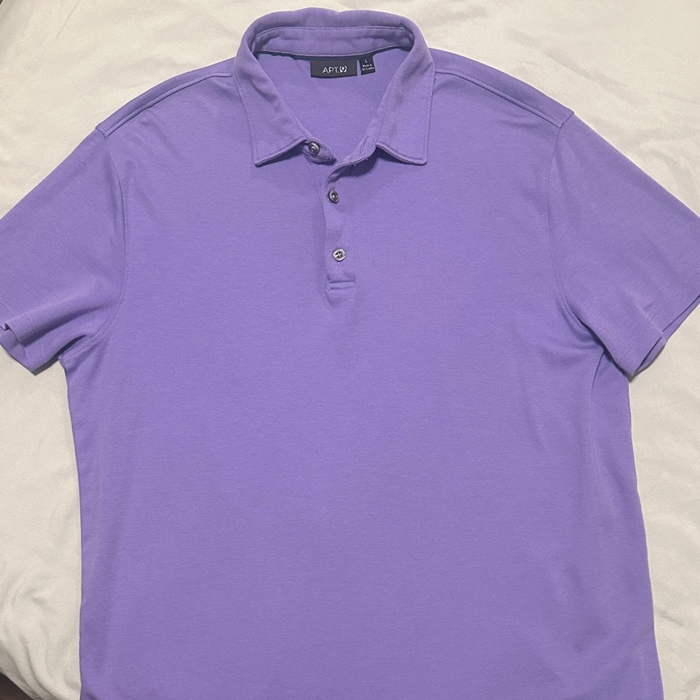 Apt. 9 Men's Lavender Short-Sleeve Polo